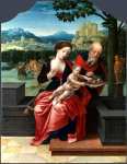 Workshop of Master of the Female Half-Lengths - The Rest on the Flight into Egypt